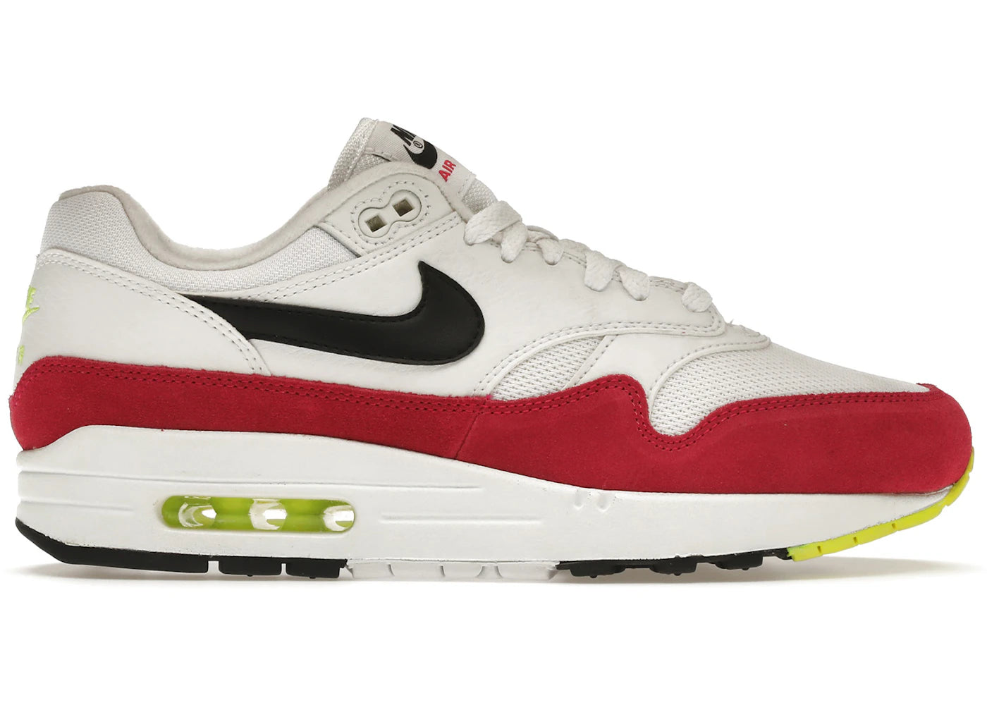 Nike Air Max 1-White Black Volt Rush Pink