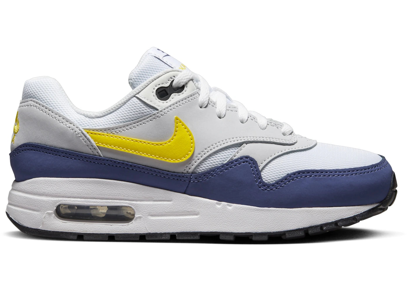 Nike Air Max 1 White Blue Recall Pure Platinum Tour Yellow