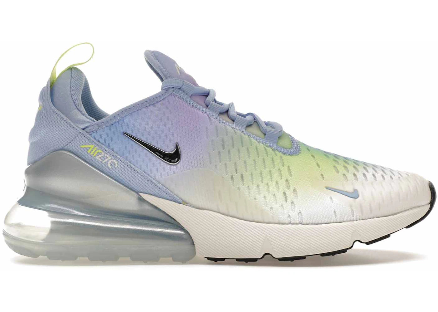 Nike Air Max 270-Aluminum Hydrangeas Light Lemon Twist Metallic Silver (Women's)