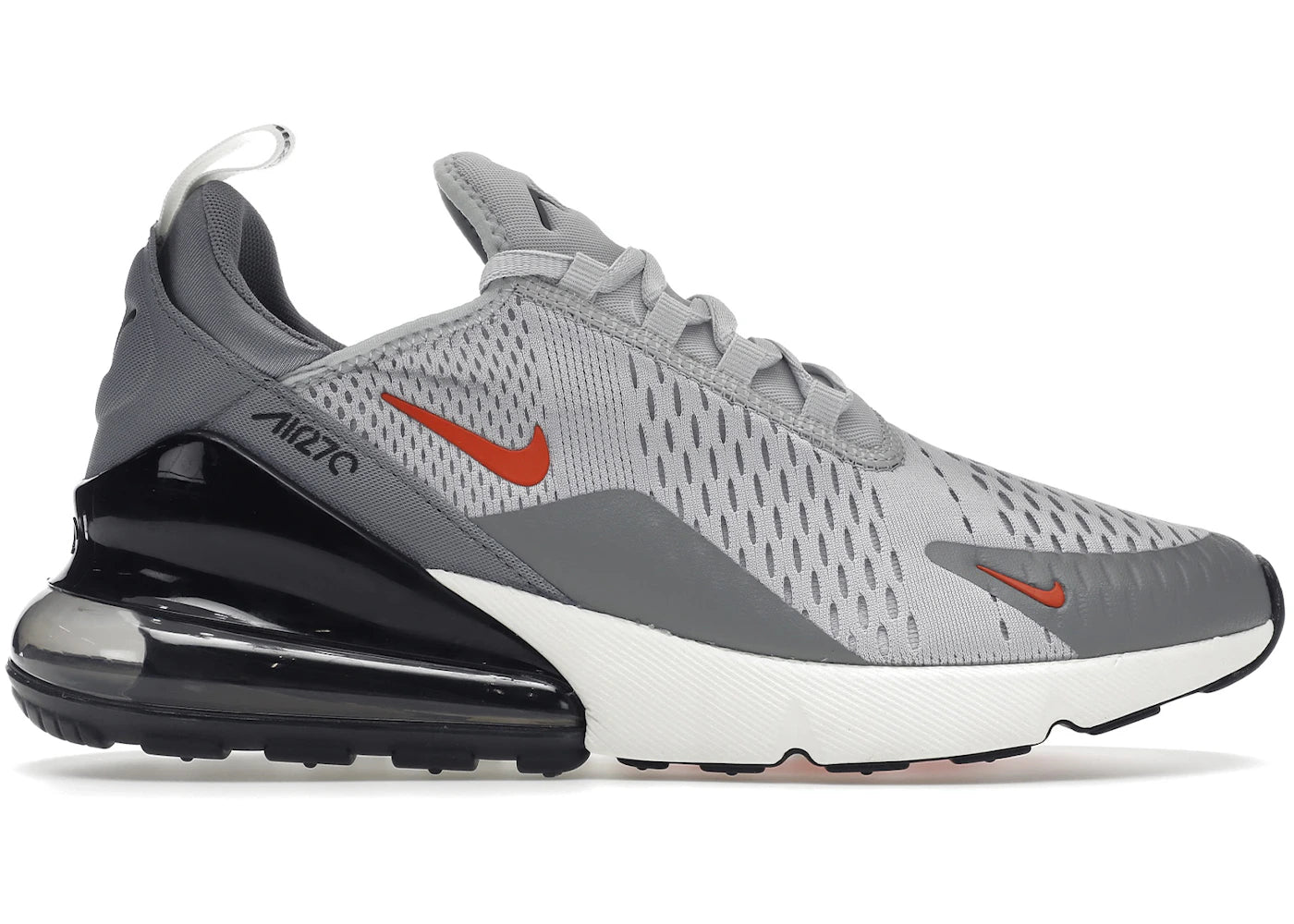 Nike Air Max 270 - Gris Brume Équipe Orange Voile