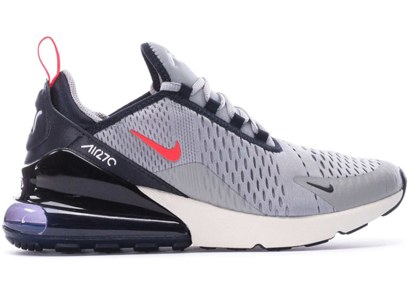 Nike Air Max 270-Light Smoke Gray Dark Obsidian (GS)