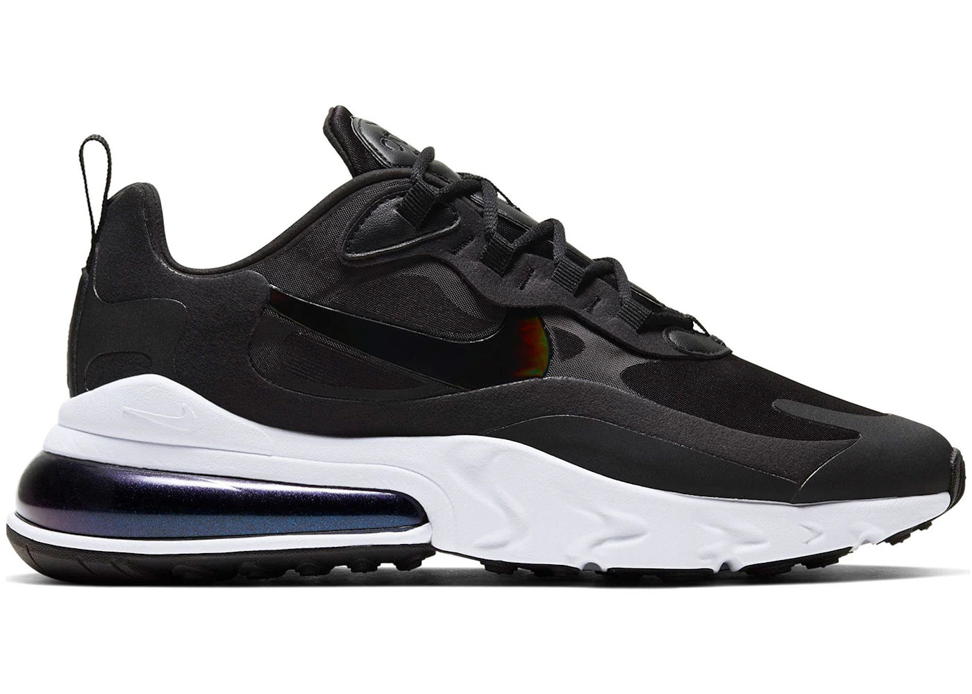 Nike Air Max 270 React-Black White Iridescent (Women's)