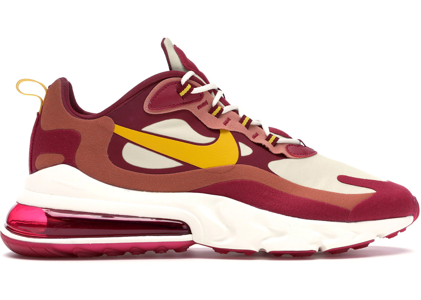 Nike Air Max 270 React-Noble Red Team Gold