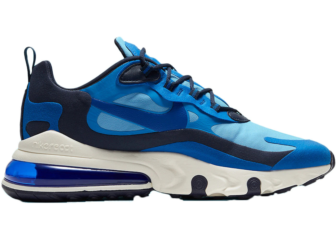 Nike Air Max 270 React - Triple Bleu