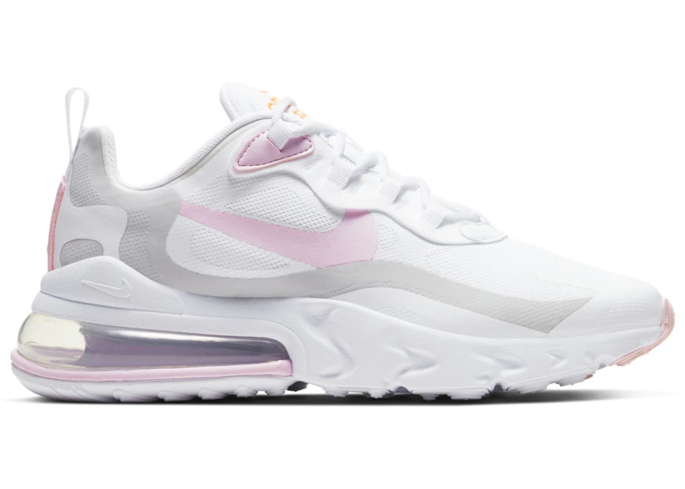 Nike Air Max 270 React-White Pink Foam (Women's)