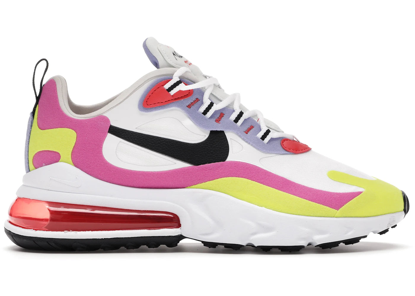 Nike Air Max 270 React-White Pink Yellow (Women's)