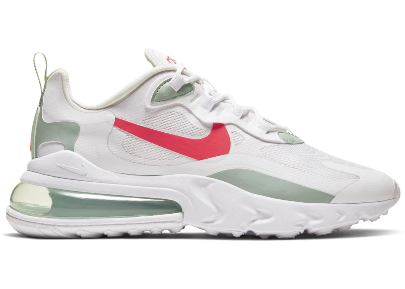 Nike Air Max 270 React - Blanc Pistache Cramoisi (Femme)
