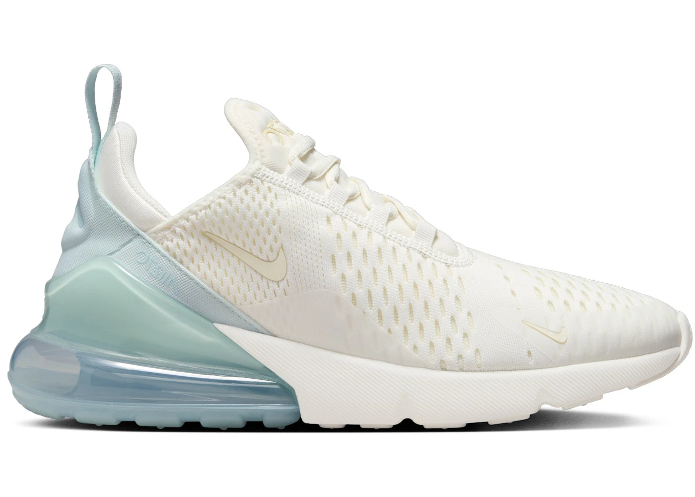Nike Air Max 270-Sail Glacier Blue Flax Coconut Milk (Women's)