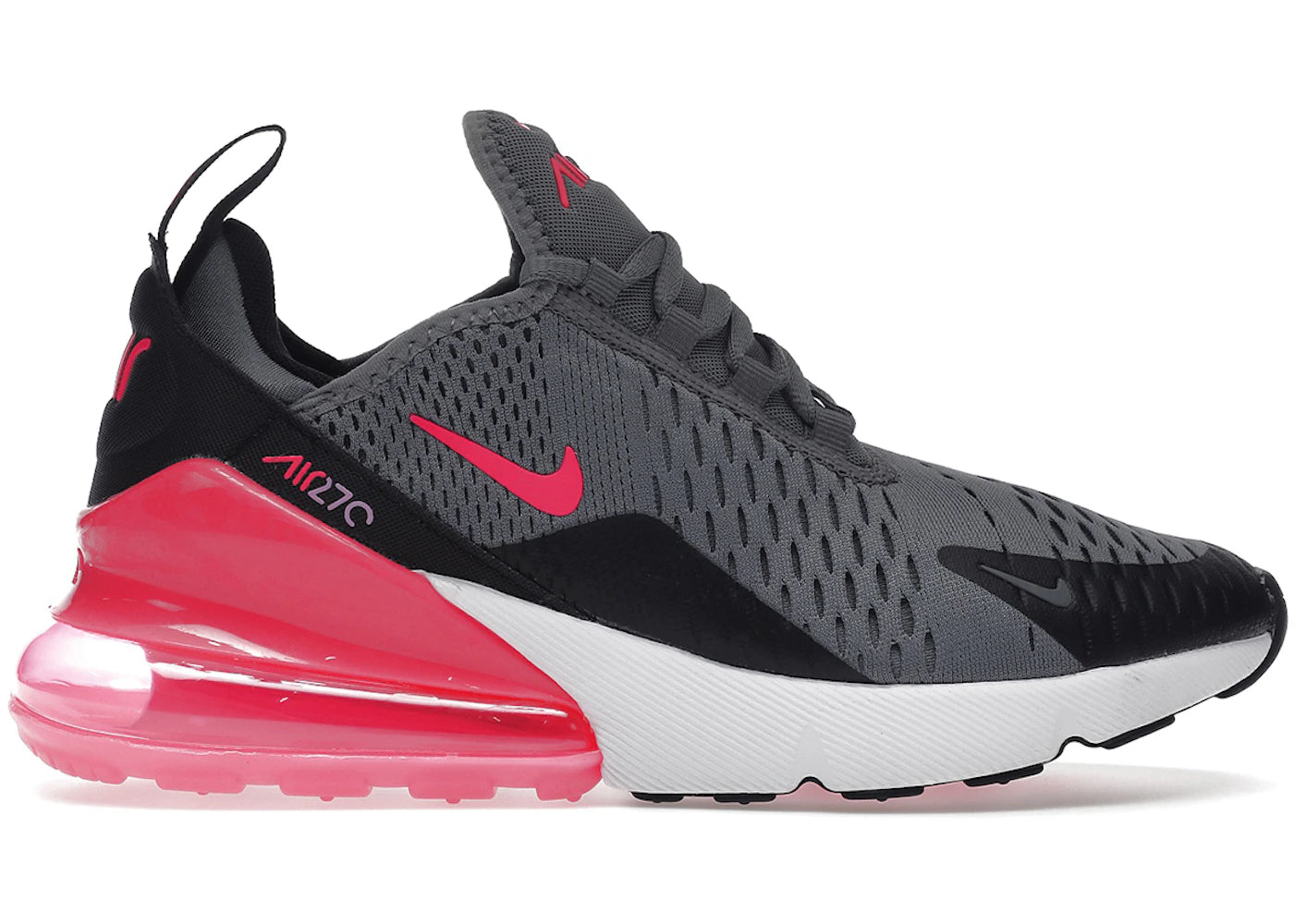 Nike Air Max 270 - Gris fumé et rose hyper (GS)