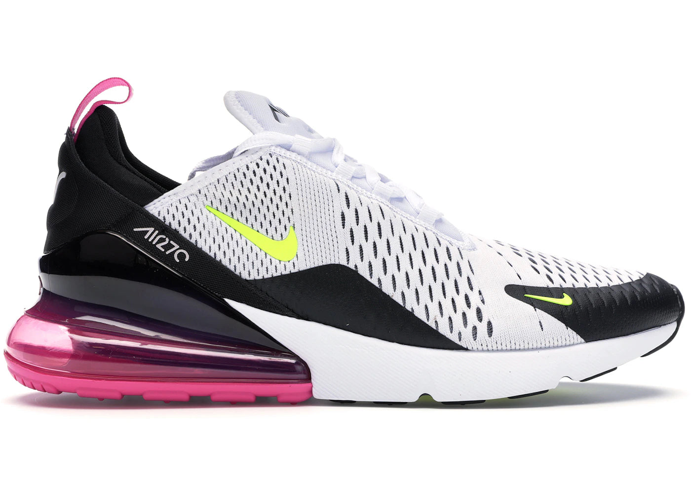 Nike Air Max 270-White Black Fuchsia Volt