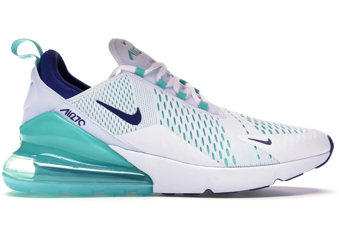 Nike Air Max 270-White Hyper Jade Deep Royal Blue