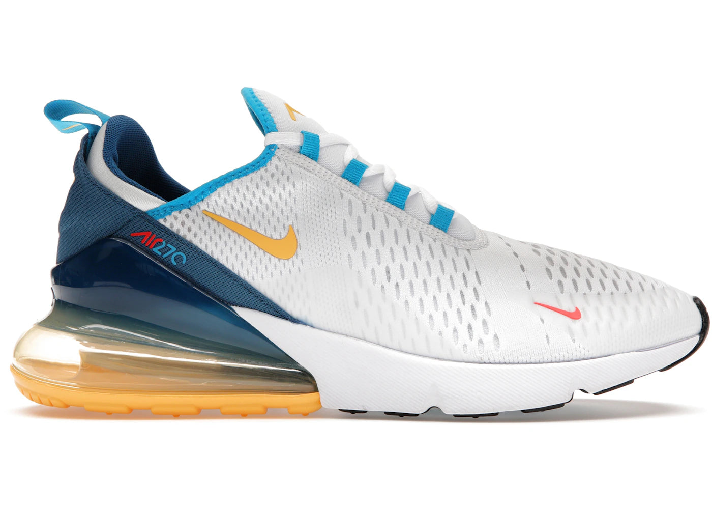 Nike Air Max 270-White Industrial Blue Citron Pulse
