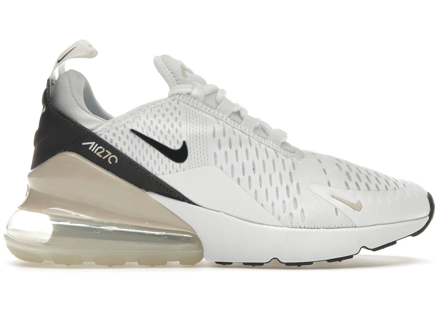 Nike Air Max 270 - Blanc Velours Marron (Femme)