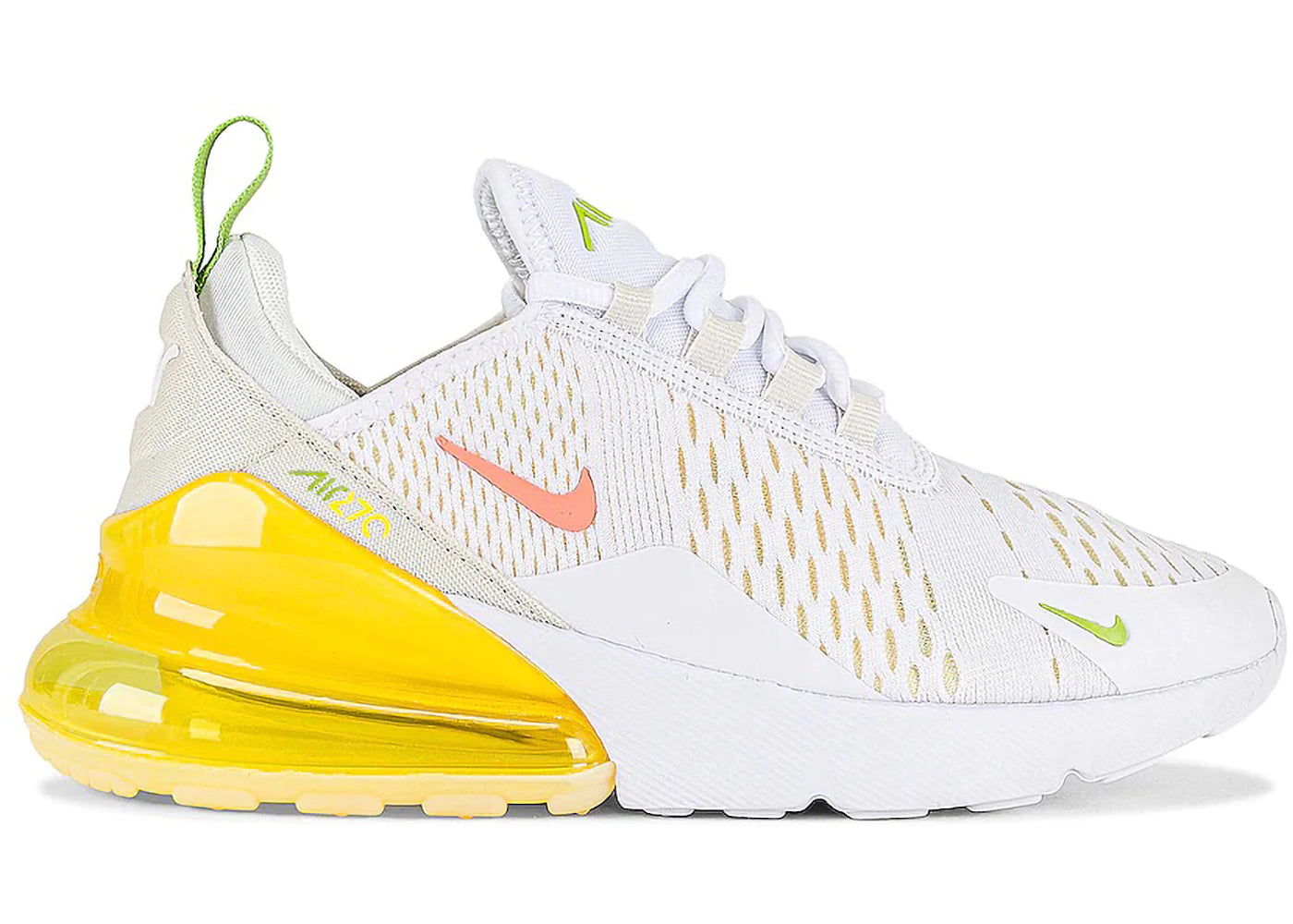 Nike Air Max 270-White Yellow Strike (Women's)