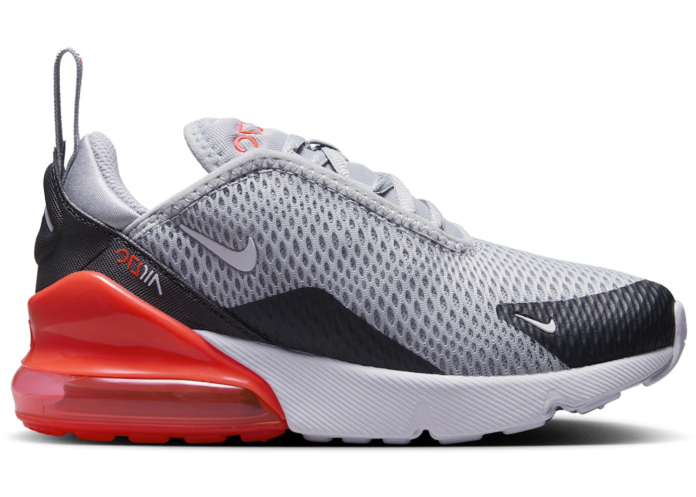 Nike Air Max 270-Wolf Gray Anthracite Bright Crimson White (PS)