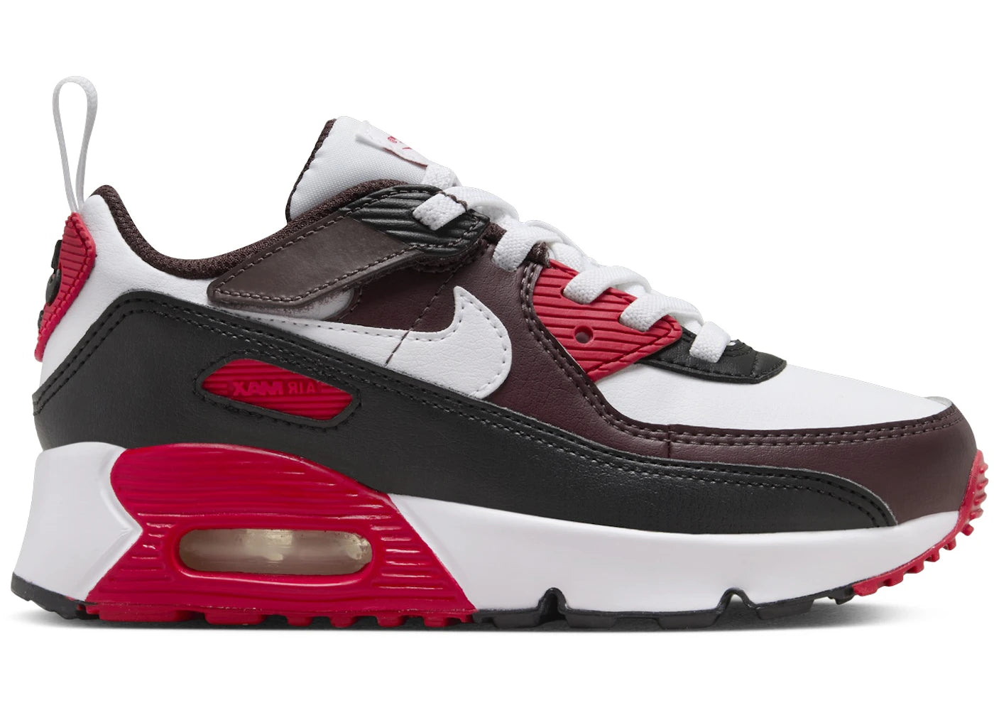 Nike Air Max 90 EasyOn-Burgundy Crush Black University Red White (PS)