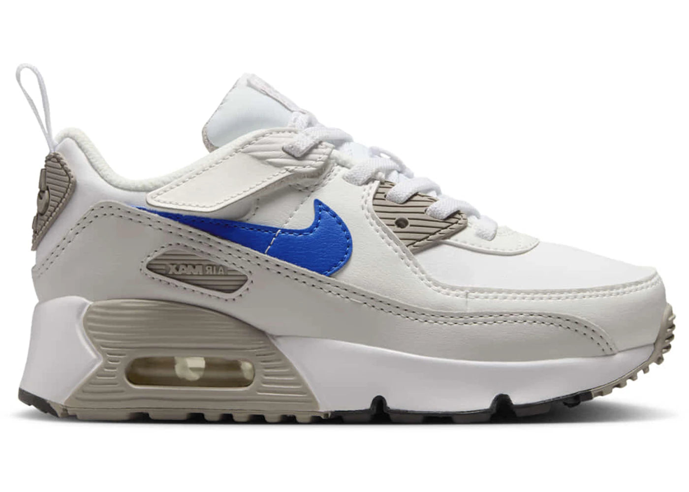 Nike Air Max 90 EasyOn-White College Grey Summit White Racer Blue (PS)