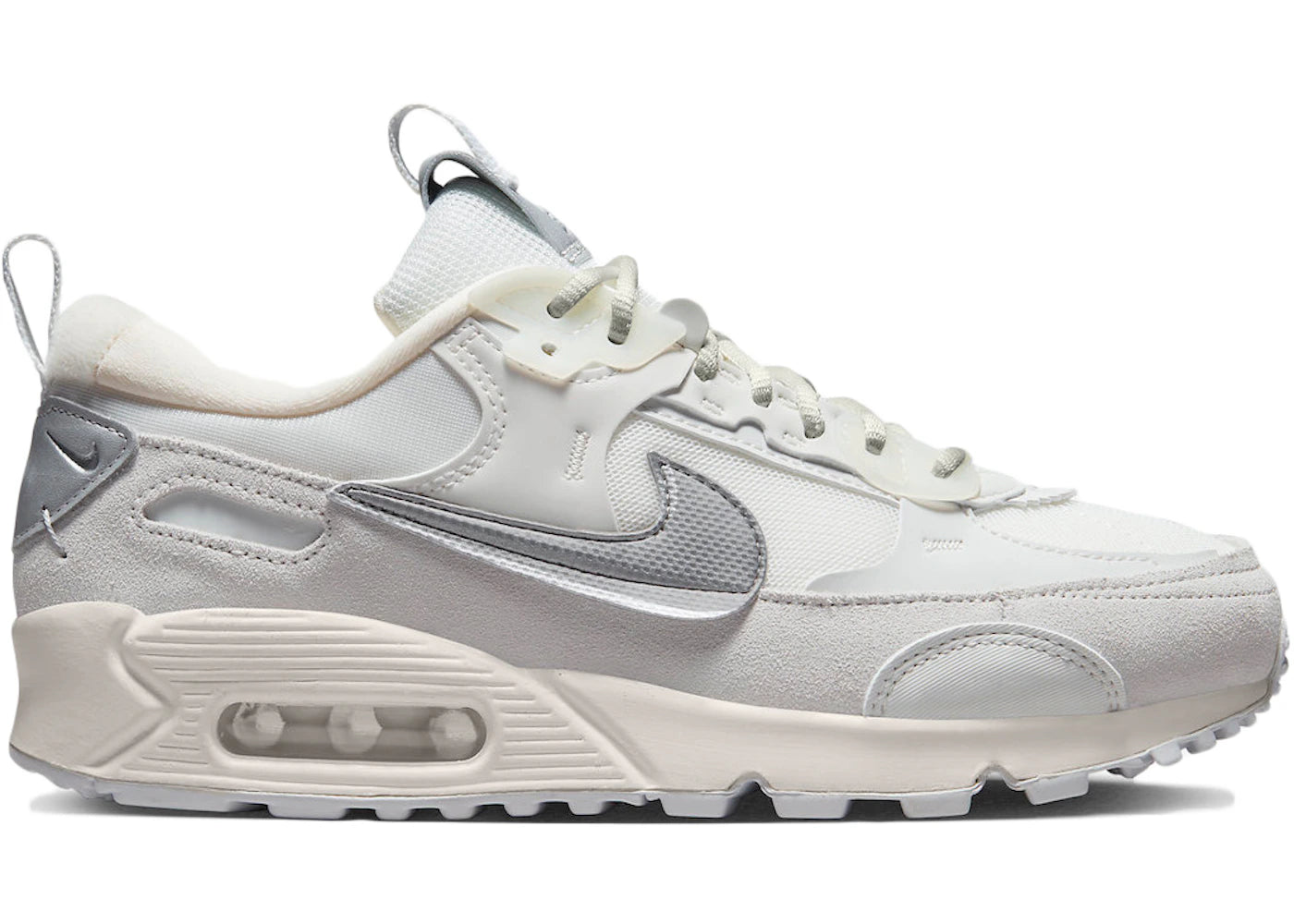 Nike Air Max 90 Futura-Summit White Metallic Silver (Women's)