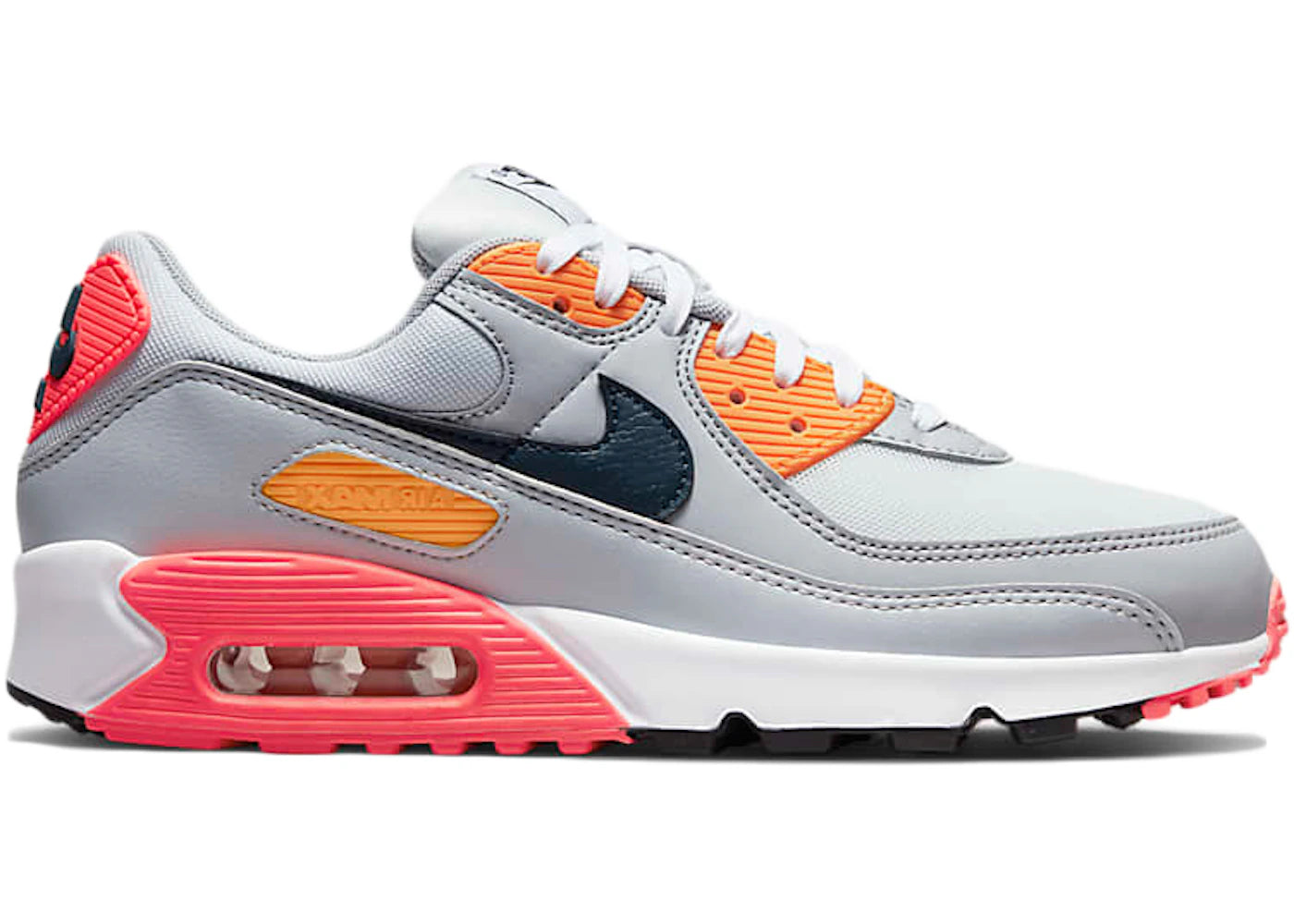 Nike Air Max 90-Grey Crimson Gold (Women's)
