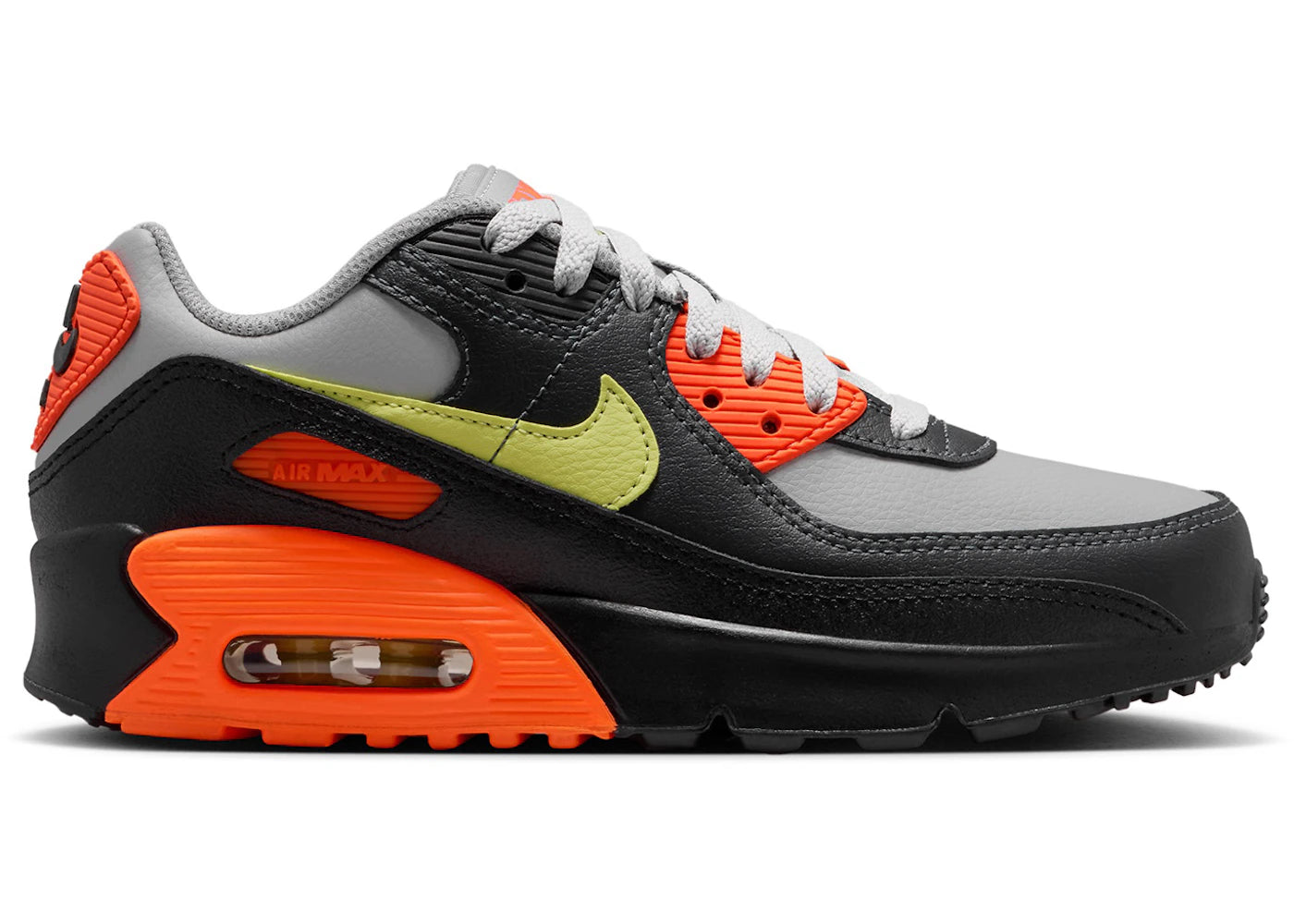 Nike Air Max 90 LTR-Light Smoke Grey Hyper Crimson (GS)