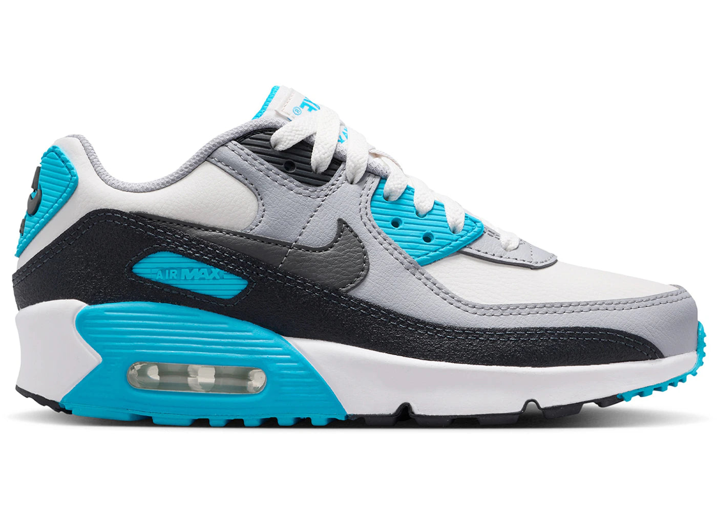 Nike Air Max 90 LTR-Platinum Tint Blue Lightning (GS)