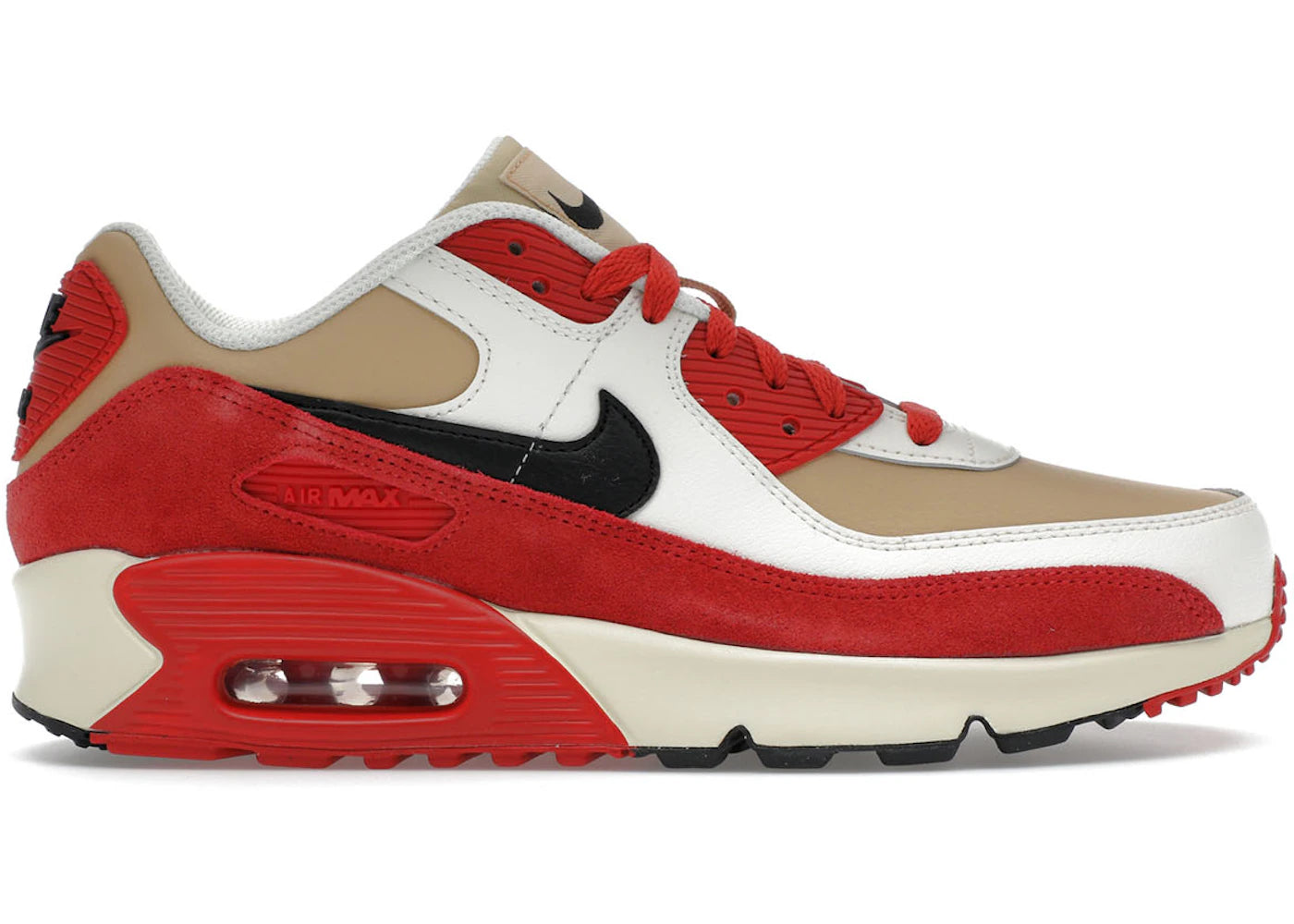 Nike Air Max 90 Leather-Sesame Red Clay (GS)