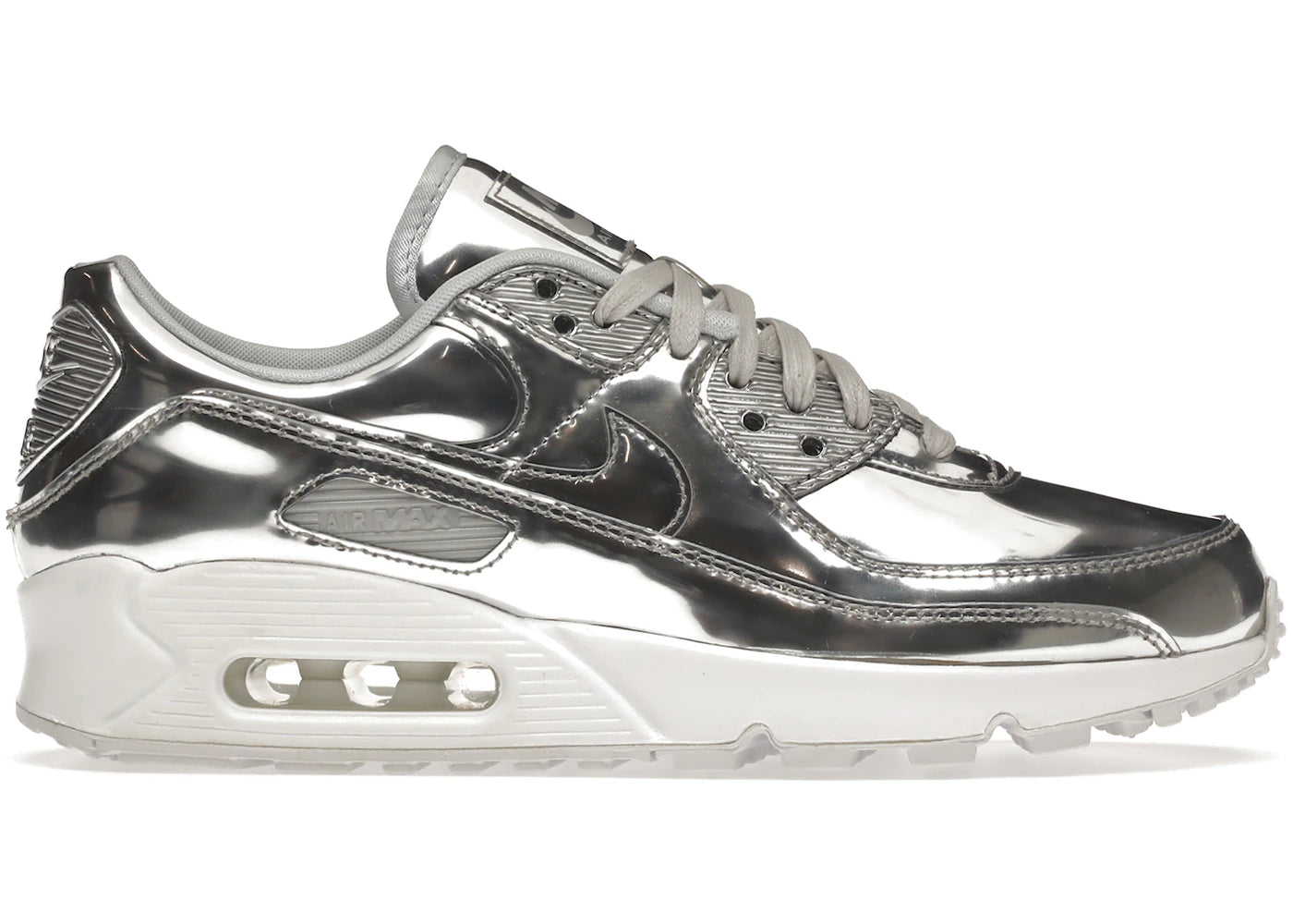 Nike Air Max 90-Metallic Silver (2020) (Women's)