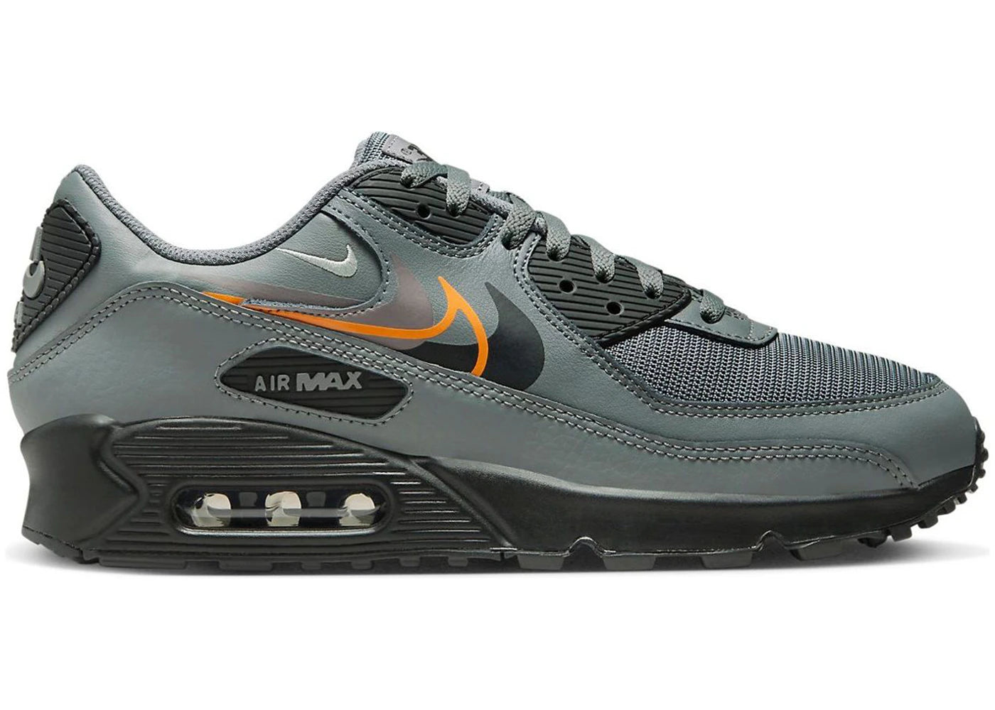 Nike Air Max 90-Multi Swoosh Smoke Grey Mandarin