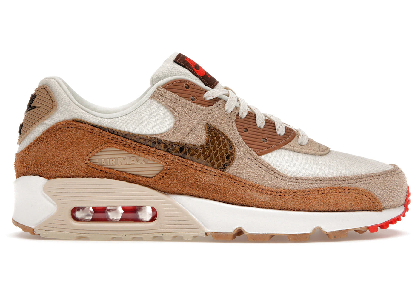 Nike Air Max 90 SE-Pale Ivory Snakeskin Swoosh (Women's)