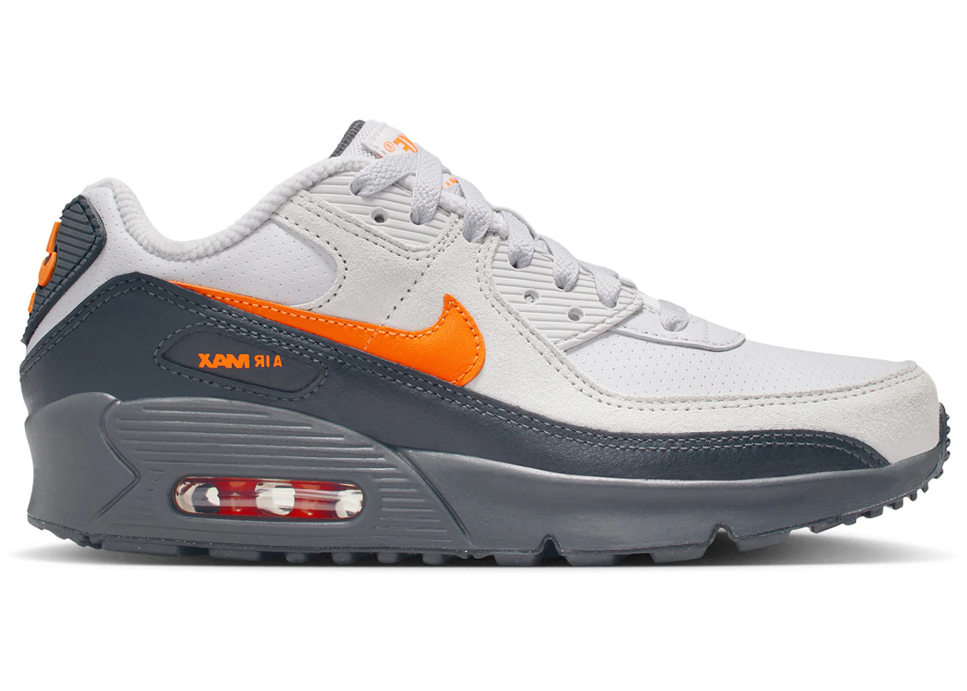 Nike Air Max 90 SE Vast Gray Safety Orange