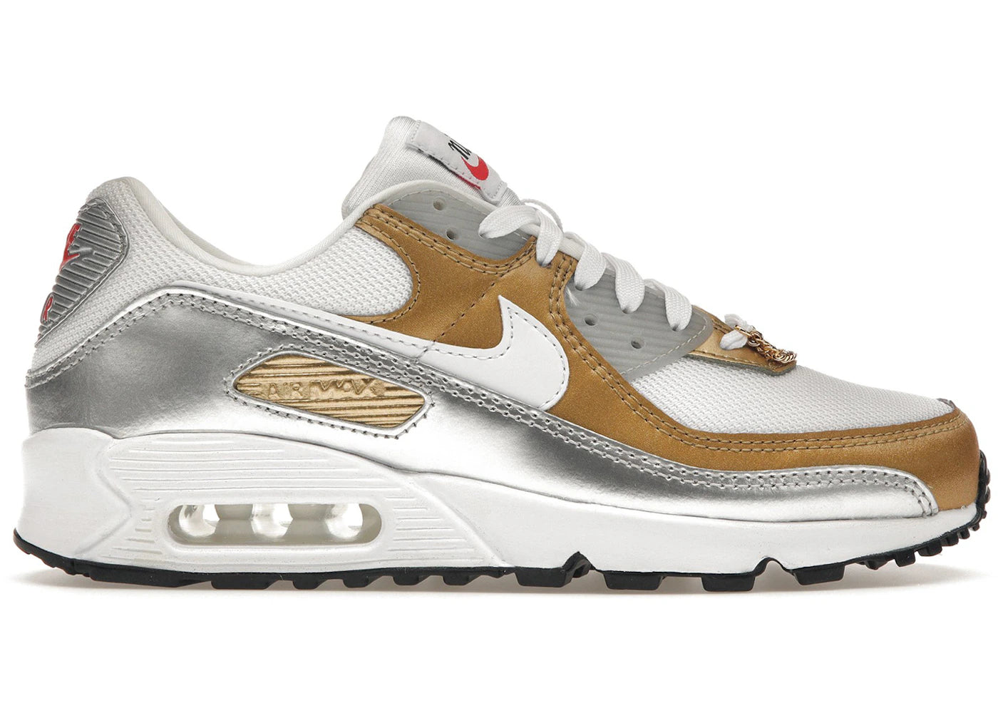 Nike Air Max 90 SE-White Metallic Gold (Women's)