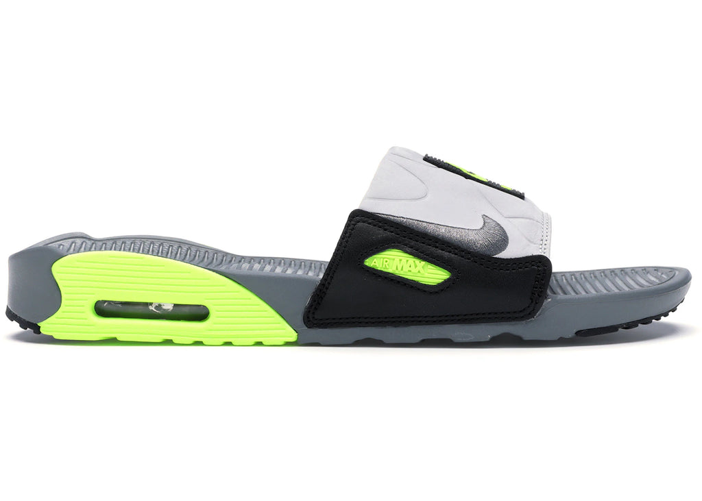 Nike Air Max 90 Slide Smoke Grey Volt Black