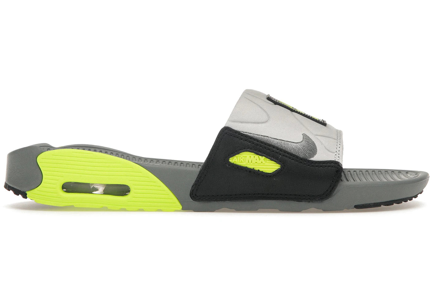 Nike Air Max 90 Slide Smoke Grey Volt Black