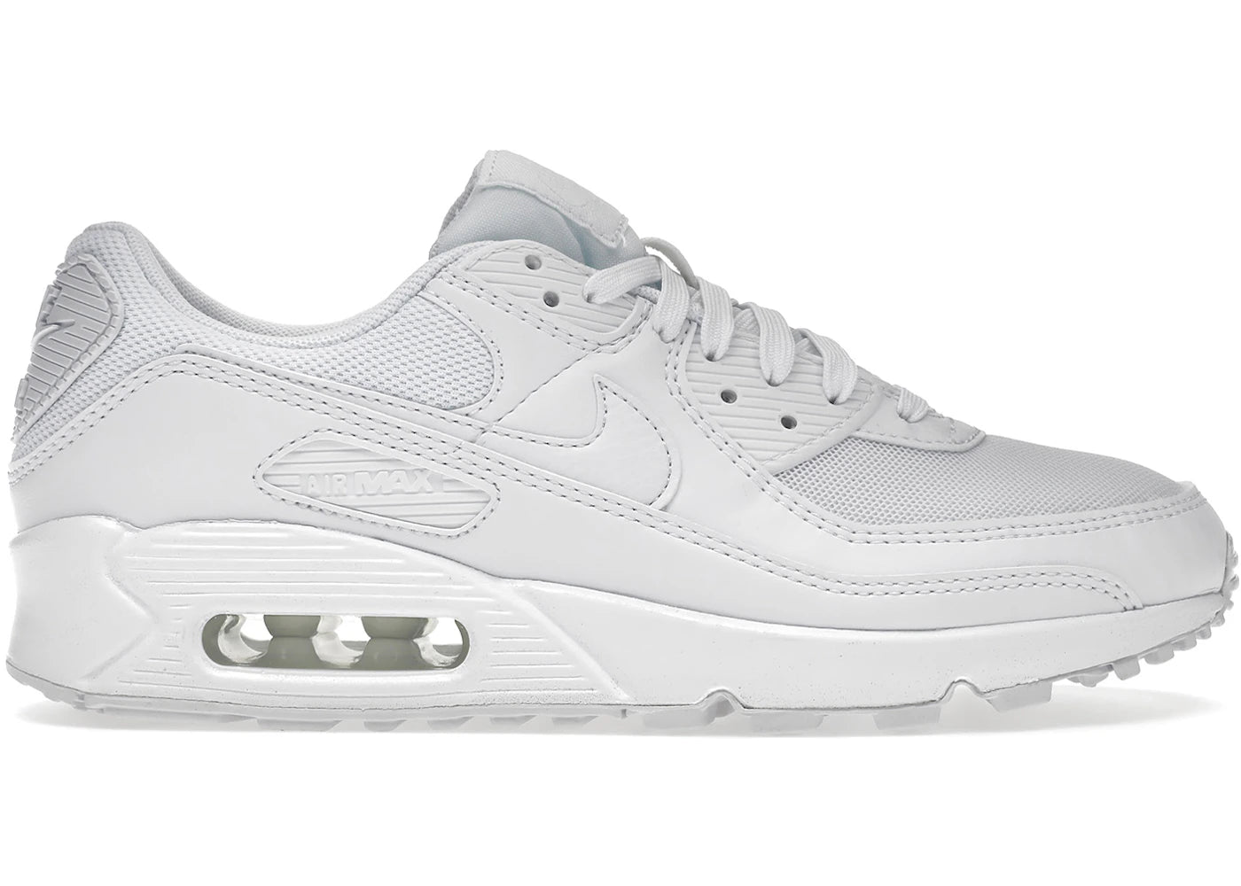 Nike Air Max 90-Triple White (2022) (Women's)
