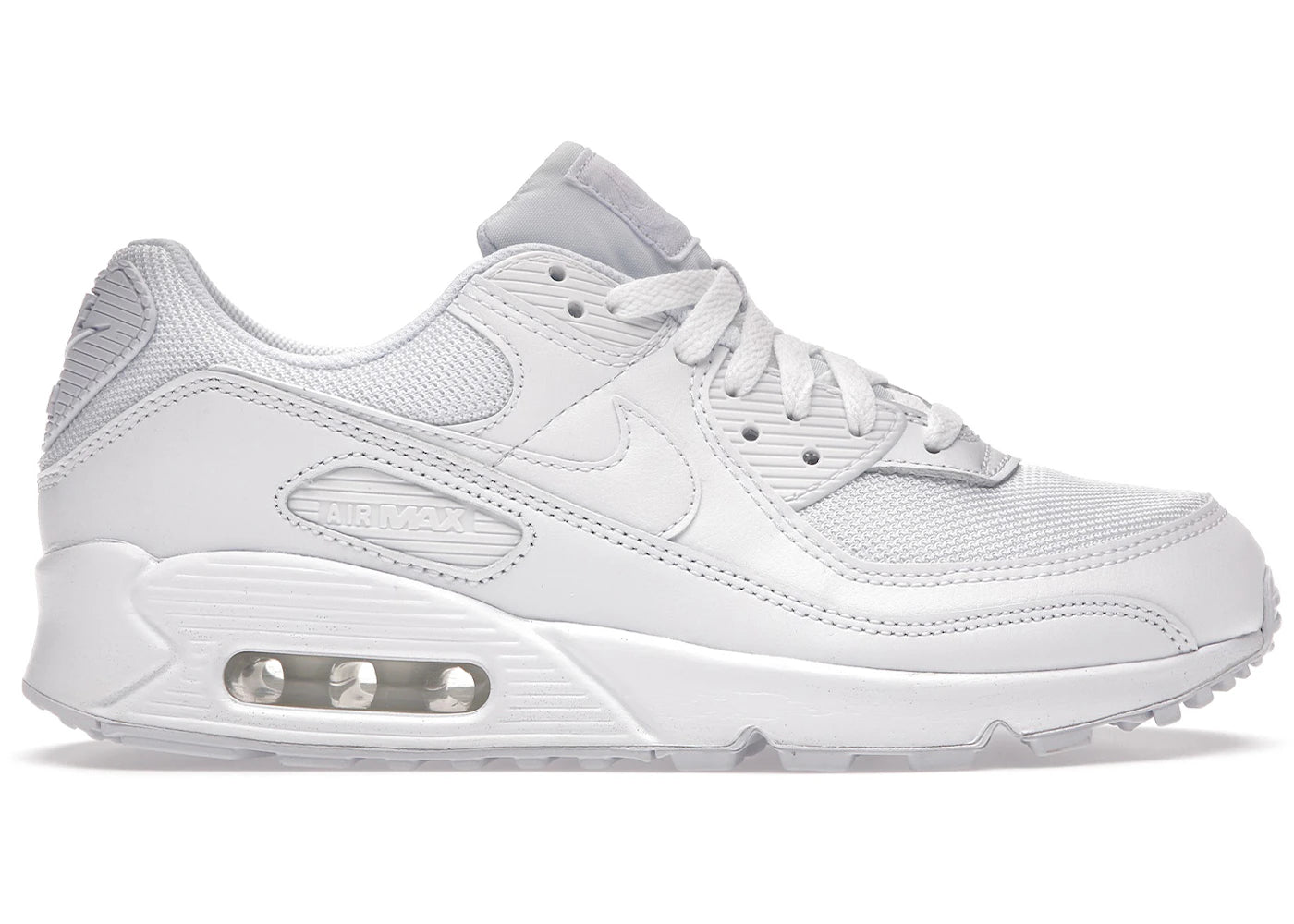 Nike Air Max 90-Triple White (Women's)