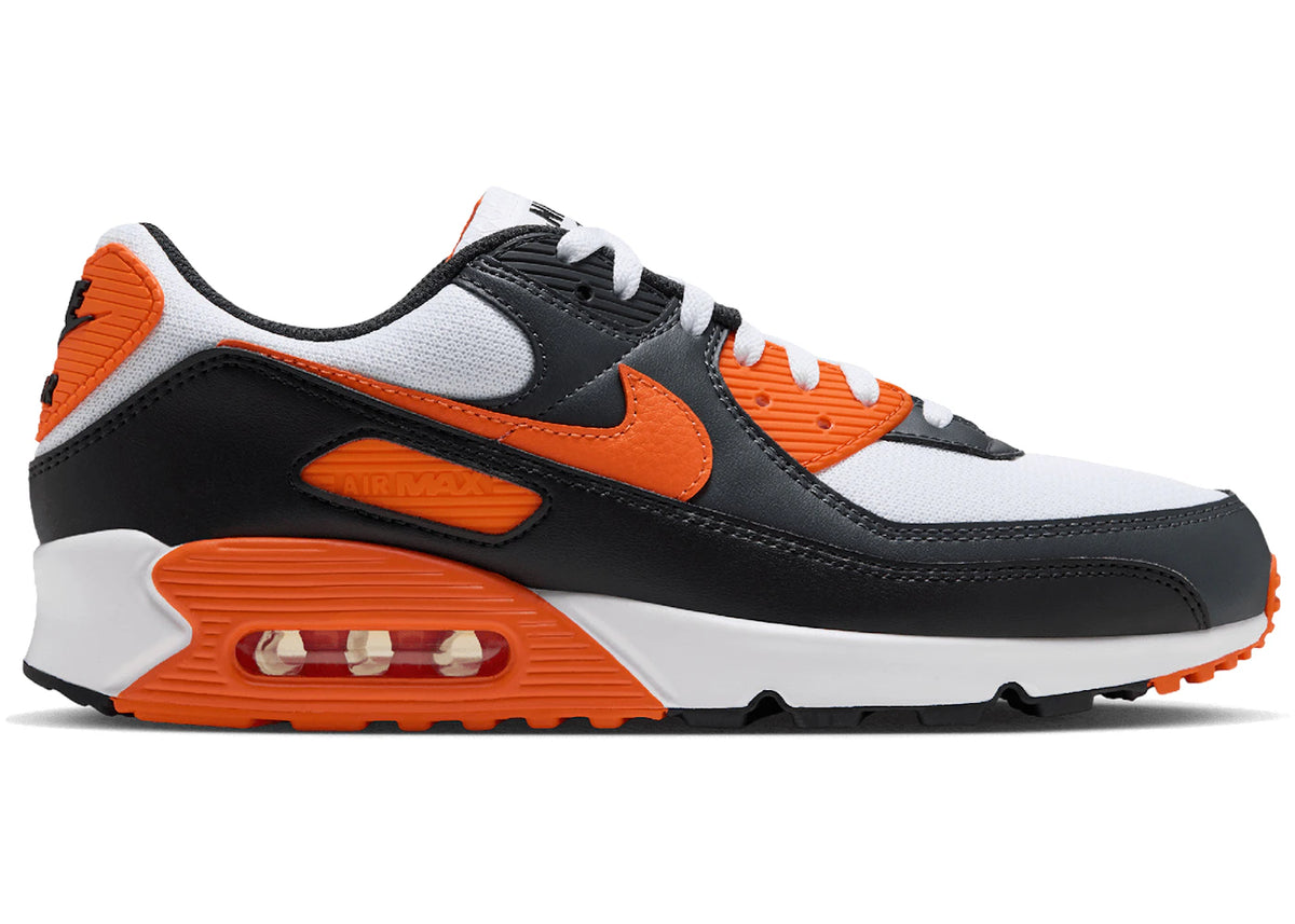 Nike Air Max 90 White Black Safety Orange - main view
