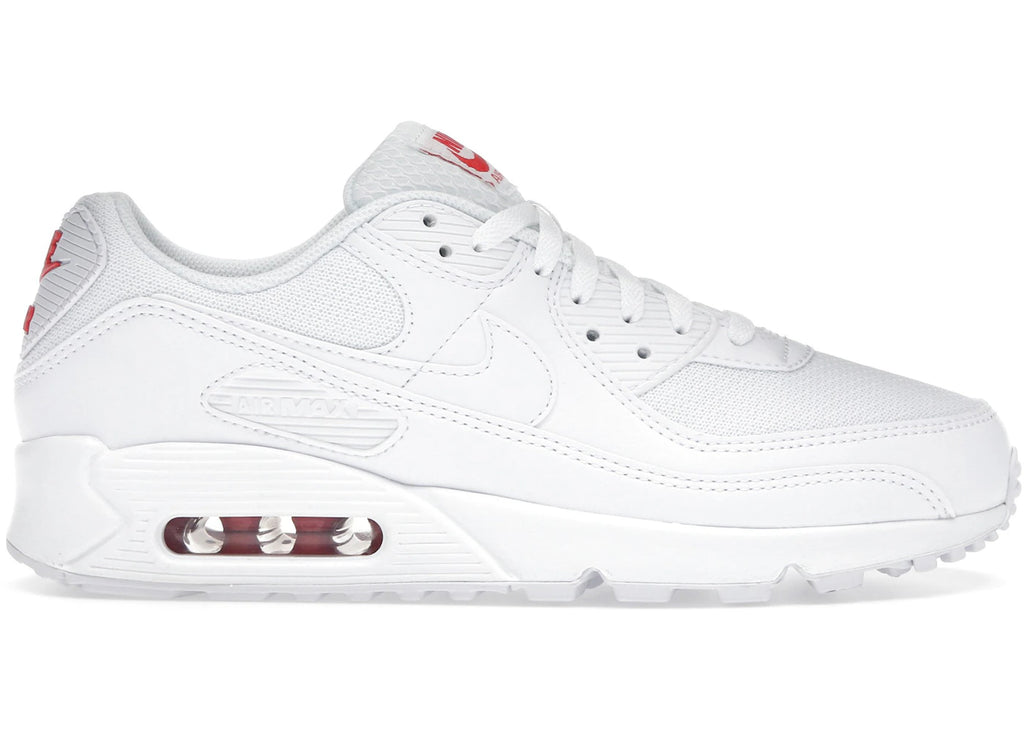 Nike Air Max 90 White Light Crimson - main view