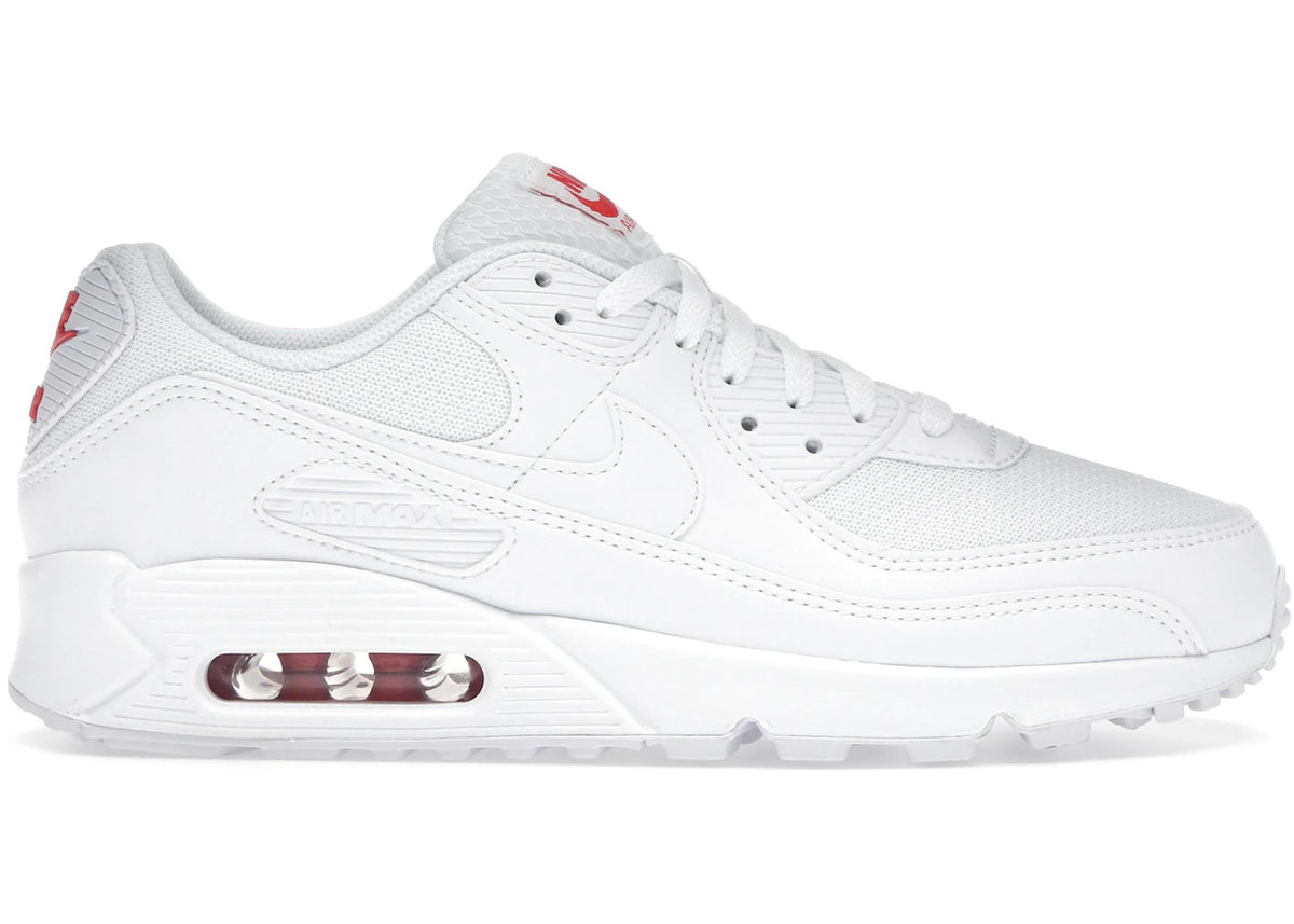 Nike Air Max 90 White Light Crimson - main view