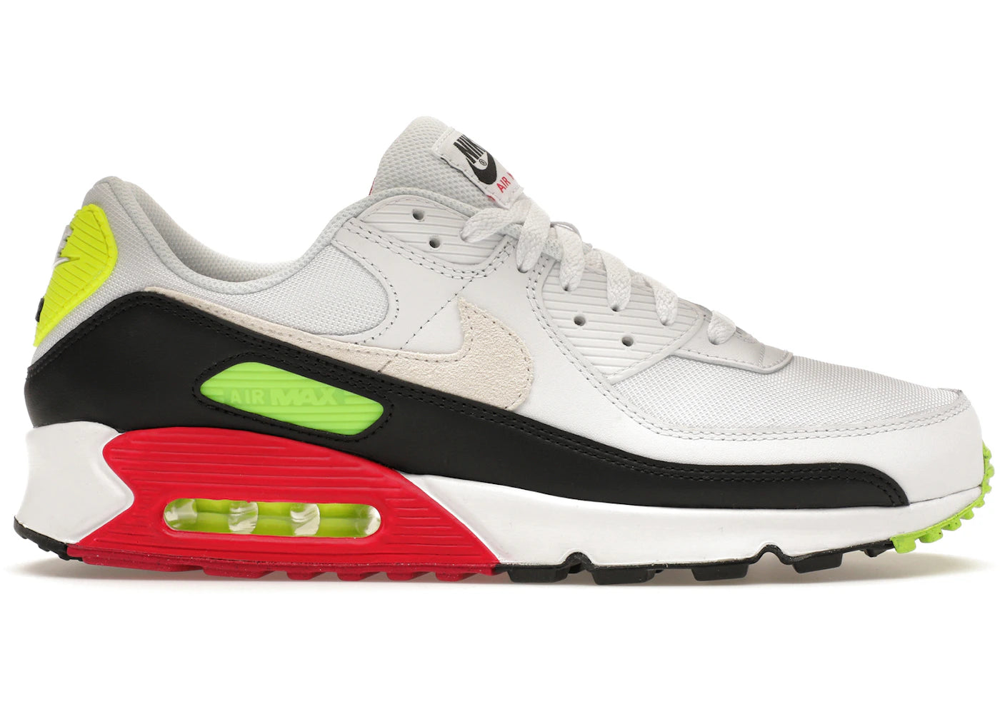 Nike Air Max 90-White Volt Rush Pink