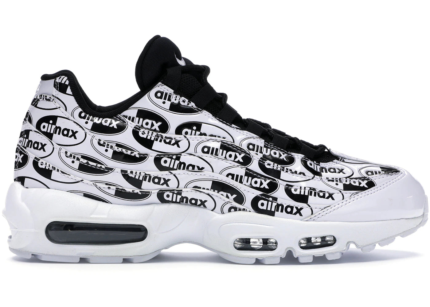 Nike Air Max 95 - Imprimé intégral blanc et noir