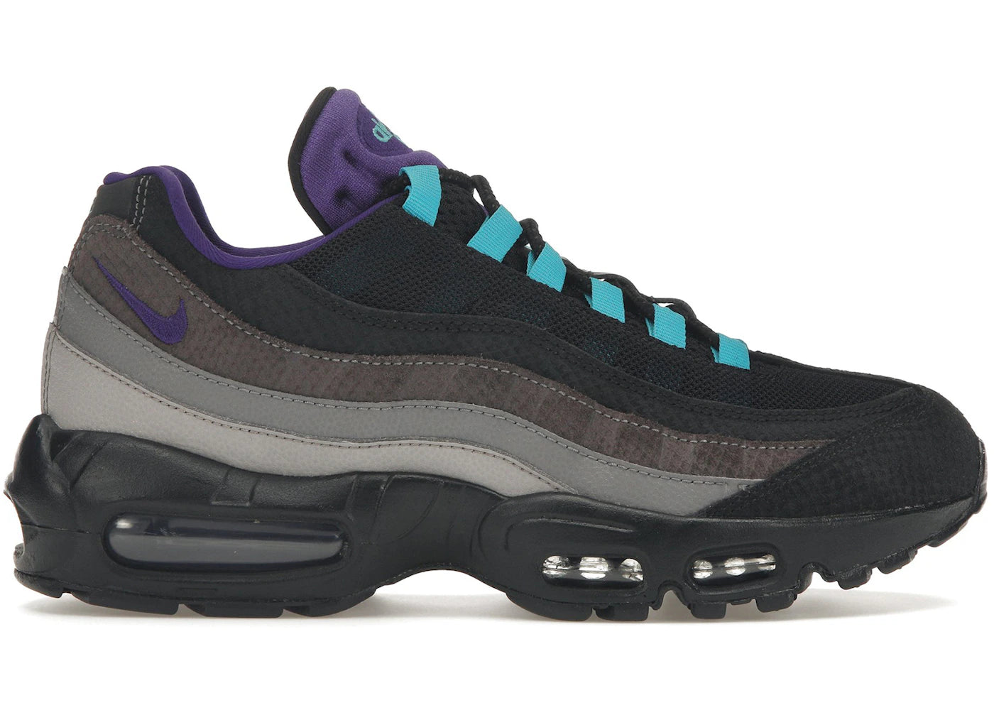 Nike Air Max 95 - Noir, Violet, Turquoise Nébuleuse