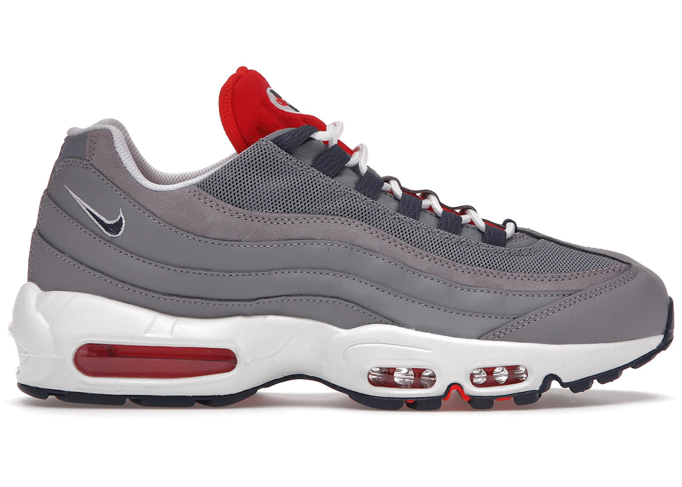 Nike Air Max 95 - Gris marine cramoisi