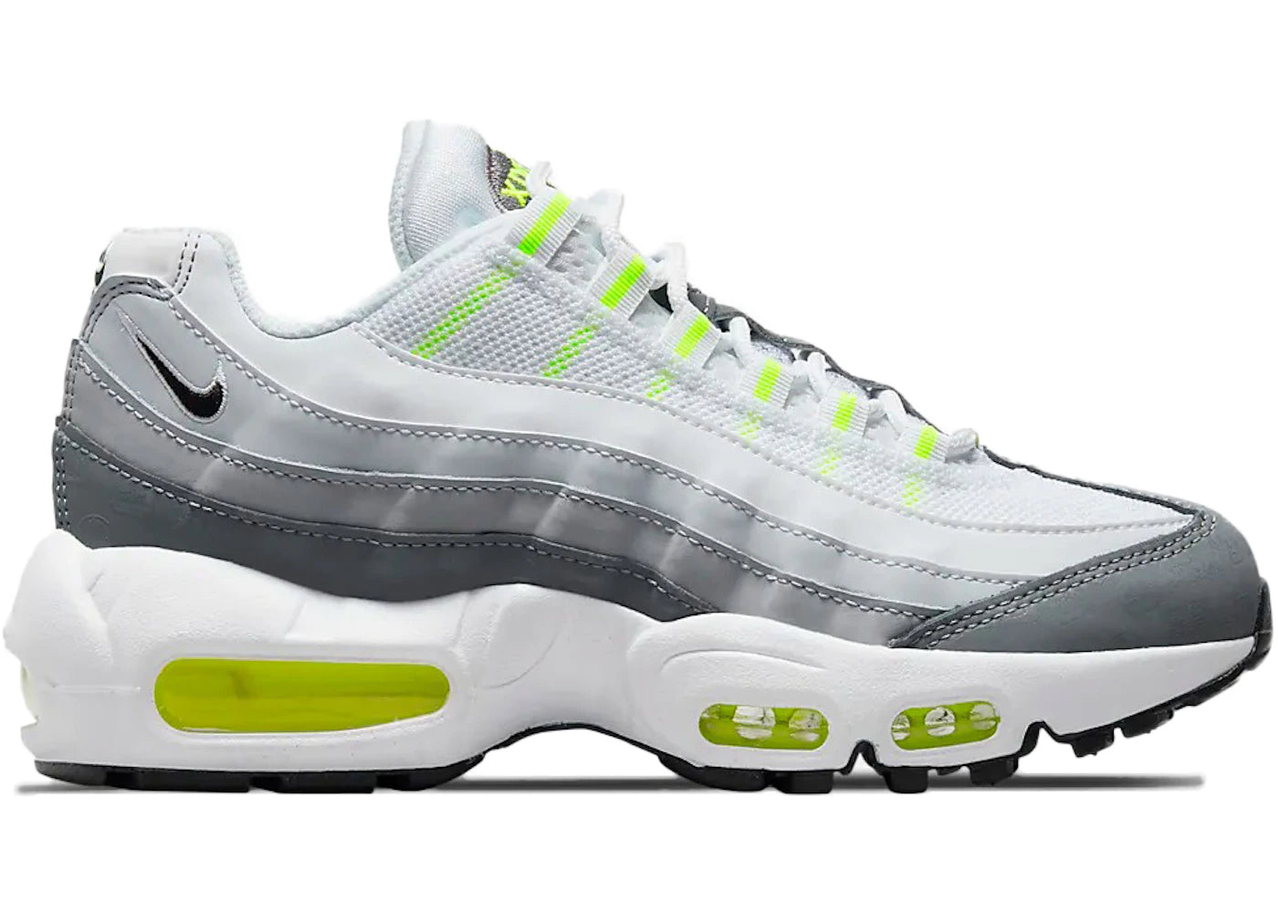 Nike Air Max 95 Recraft-White Grey Volt (GS)