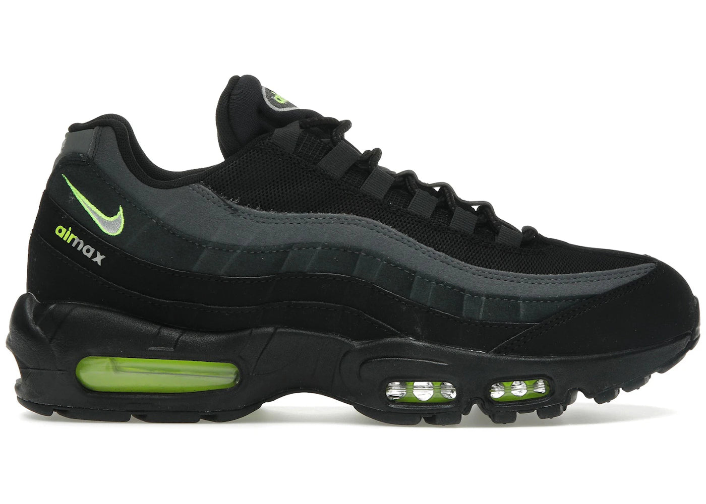 Nike Air Max 95-Retro Logo Black Grey Volt