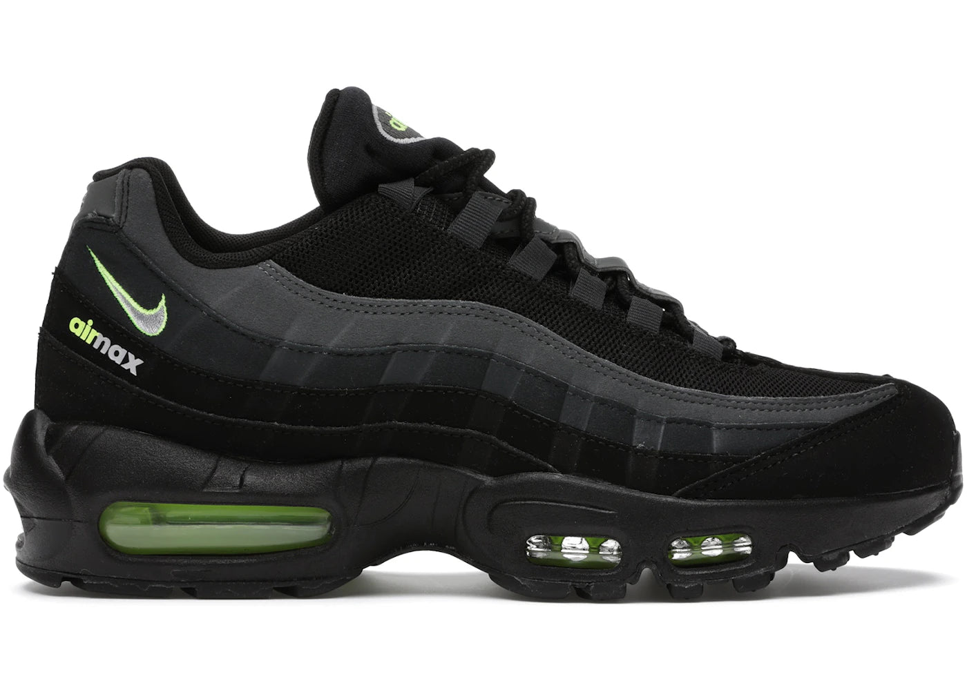 Nike Air Max 95-Retro Logo Black Grey Volt