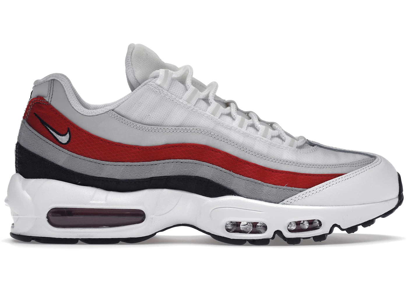 Nike Air Max 95-White Varsity Red Particle Gray