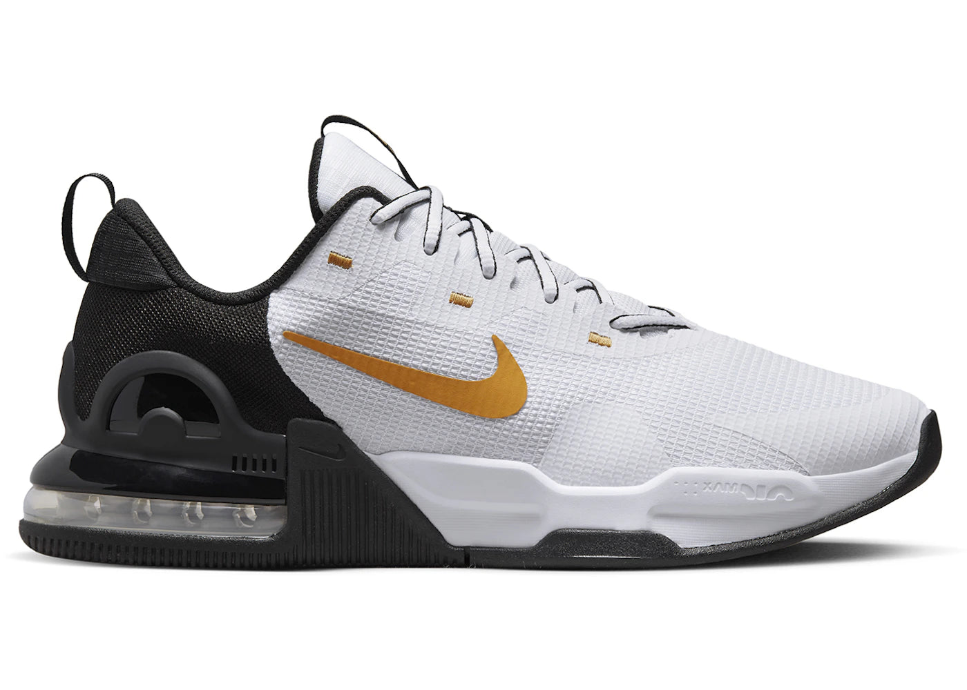 Nike Air Max Alpha Trainer 5-White Black Gold Suede