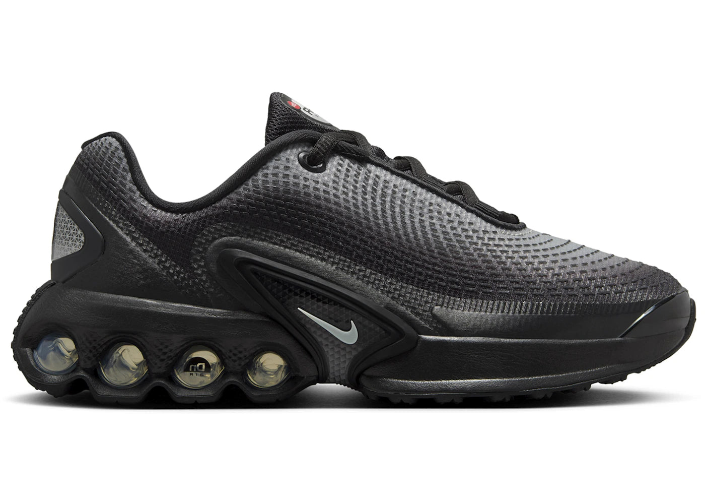Nike Air Max Dn-Black Metallic Silver Anthracite Light Smoke Grey (GS)
