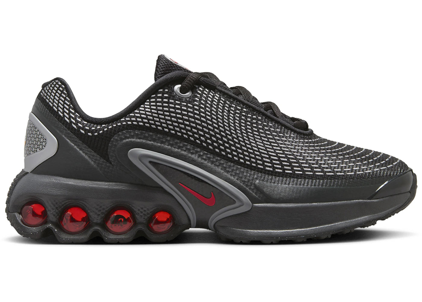 Nike Air Max Dn-Black Metallic Silver University Red (GS)