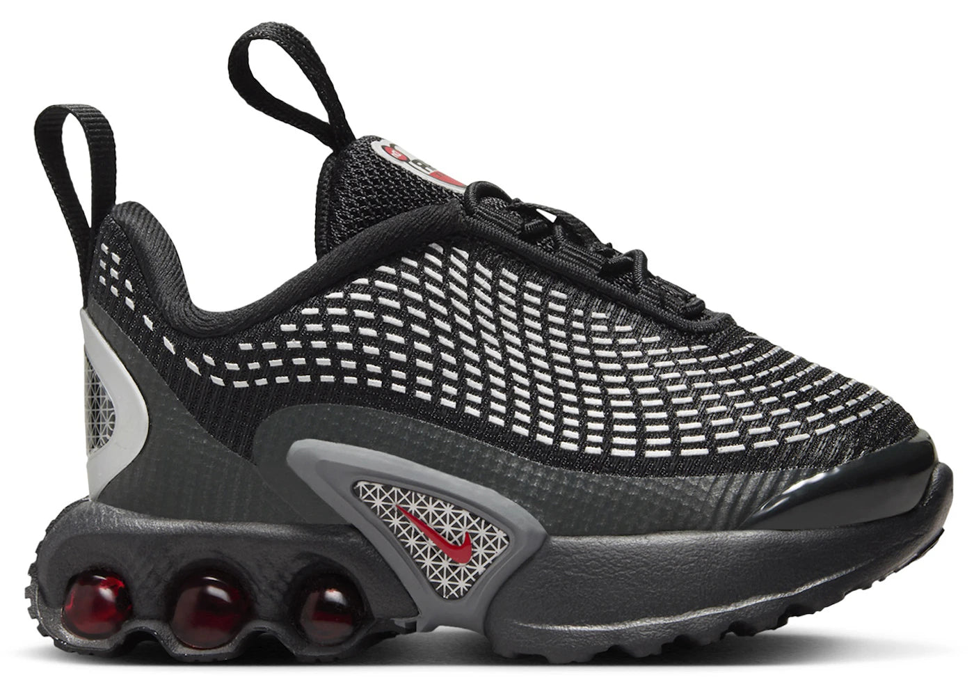 Nike Air Max Dn-Black Metallic Silver University Red (TD)